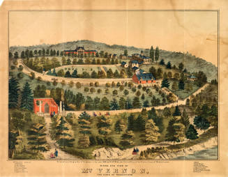 Birds Eye View of Mount Vernon, The Home of Washington