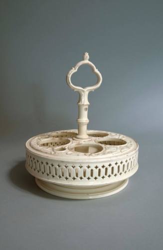 Cruet stand
Earthenware, lead glazed (creamware)
1780-1800