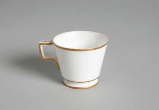 Covered cup
Maker:  Nast Factory
Porcelain (possibly hard paste), gilt
c. 1785