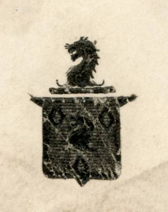 Dandridge coat-of-arms
Ink, laid paper
1850-1950