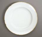 Dinner plate
Maker:  Angoulême factory
Porcelain (hard paste), gilt
1780-1788