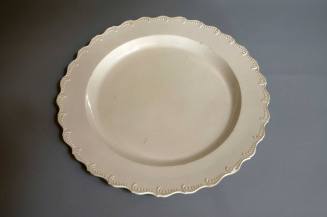Dish
Possible maker:  Swansea Factory
Earthenware, lead-glazed (creamware)
1770-1810