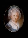 Martha Washington, miniature portrait
James Peale, 1796
watercolor, ivory, copper, gilt
