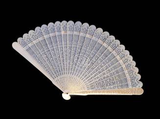 Fan
Ivory, silk, copper alloy, possible mother of pearl
ca. 1760-1795