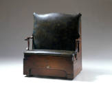 Settee bedstead
Mahogany, beech, leather, wool, linen, brass, iron
1760-1780