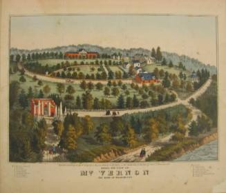 Bird's Eye View of Mt. Vernon, The Home of Washington