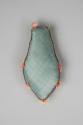 Pin cushion
Probable maker:  Martha Washington
Silk, broadcloth, buckram, silver-wrapped silk ...