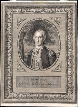 Was[h]ington, Generalissime des Etates unis de L'Amerique,
Justus Chevillet (Engraver), 
1780 ...
