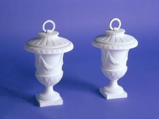Pair of lidded vases
c. 1785
Biscuit porcelain (hard paste)
